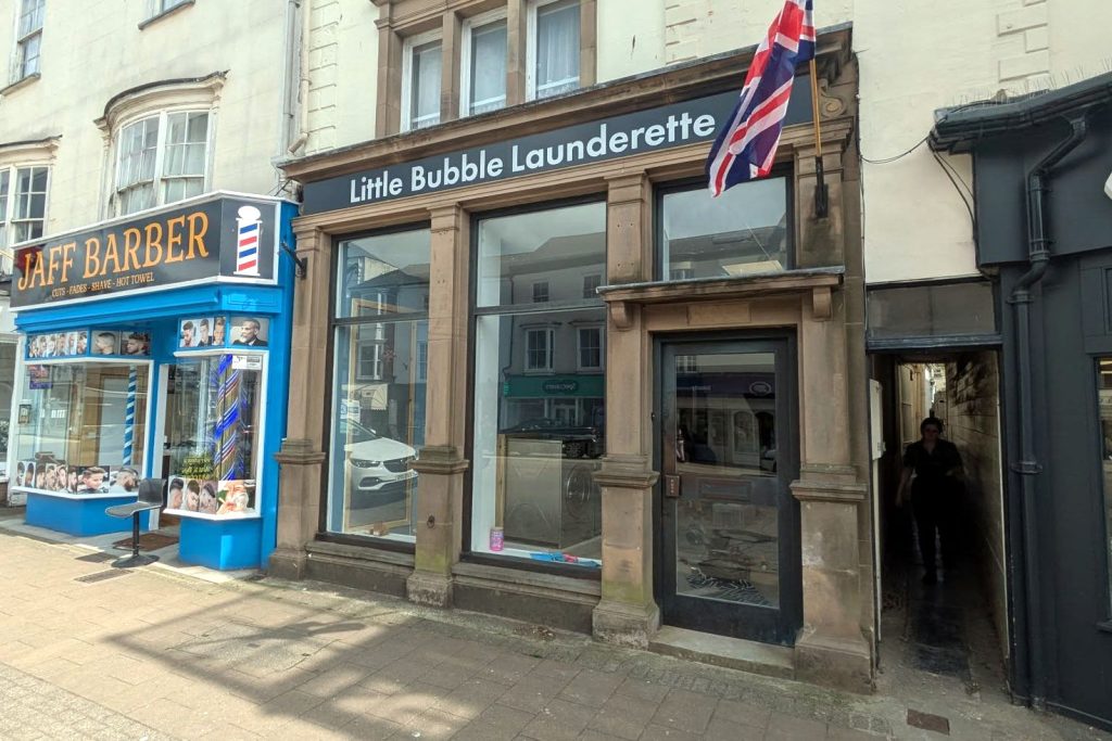 Little Bubble Launderette shop front